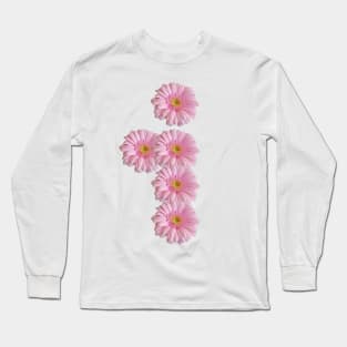 Letter i Pink Gerbera Daisy Long Sleeve T-Shirt